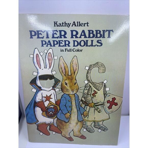 Vintage Peter Rabbit Paper Dolls Full Color Kathy Allert Uncut 1982 - Picture 1 of 12